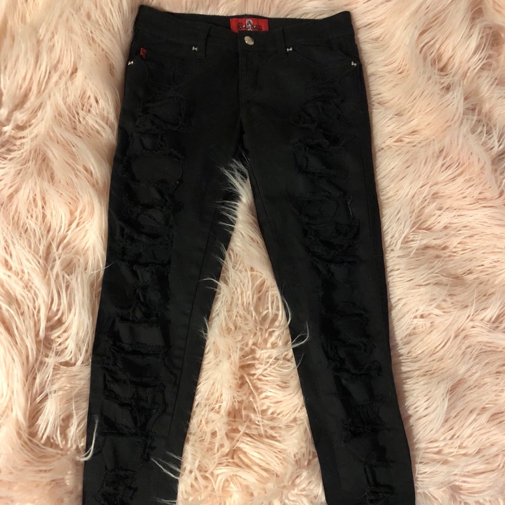 ☠️ Super skinny holy Royal Bones jeans! ☠️